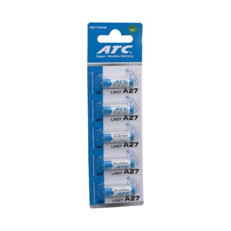 ATC SUPER ALKALİNE BATTERY A27 - 27A LR27 ARAÇ - OTO KUMANDA PİLİ 12V 5Lİ KART (4172)