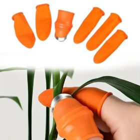 5 Parça Pratik Parmak Koruyucu 1 Parça Baş Parmak Bıçaklı Eldiven Sebze Meyve Soyucu Kesme Ayıklayıcı Silikon Set (4172)
