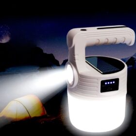 LED Güneş Enerjili Kamp Lambası–2000 Lümen Süper Parlak, 5 Aydınlatma Modlu,USB ile Şarj Edilebilir Dış Mekan,Asılabilir Torch El Feneri (4172)