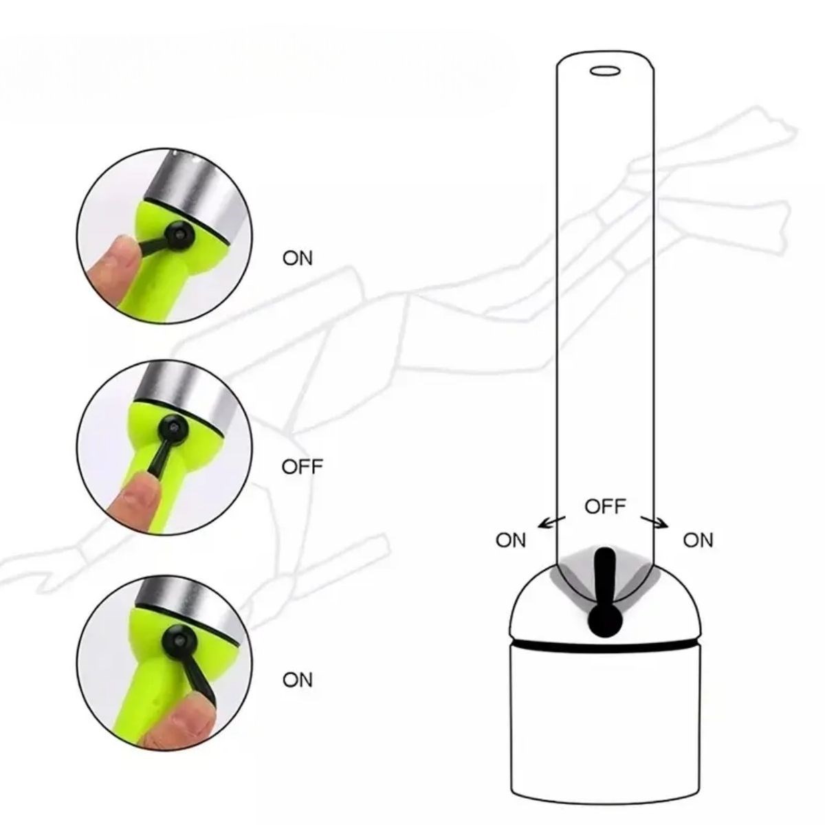 Süper Parlak LED Su Altı Dalış Feneri – Taşınabilir, Su Geçirmez ve Darbeye Dayanıklı El Feneri (4172) - Görsel 5