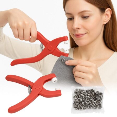 Plastik Çıt Çıt Pensi–Kıyafet, Bebek Önlüğü, Gömlek ve Tekstil Ürünleri İçin Çıtçıt Takma Aleti (4172)