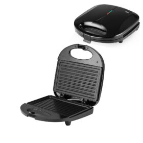 MİNİ ELEKTRİKLİ TOST MAKİNESİ 2 DİLİM  YAPIŞMAZ YÜZEY - KİLİTLENEBİLİR KAPAK 750W SSM-2588 (4172)