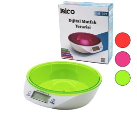 DİJİTAL - PİLLİ MUTFAK TERAZİ TARTI KASELİ - 5KG/1GR (4172)