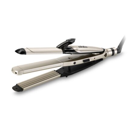 3İN1=DÜZLEŞTİRİCİ-MAŞA-GOFRE SAÇ DÜZLEŞTİRİCİ - ŞEKİLLENDİRİCİ MAKİNE SERAMİK KAPLAMA 360 DERECE KABLO SHD-7046 (4172)