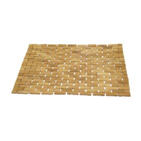 DİKDÖRTGEN - BAMBU KAYDIRMAZ BANYO PASPASI 42X62CM (4172)