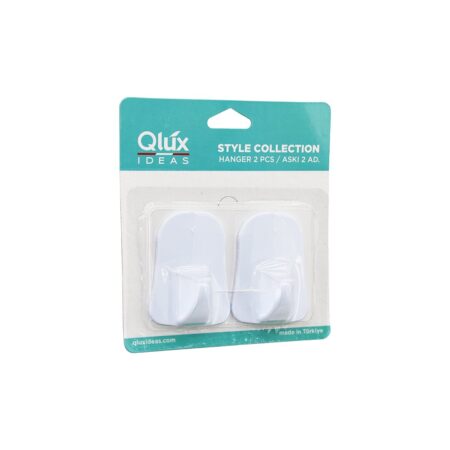 QLUX L-00735 2PCS OPAK BEYAZ PLASTİK ASKI (4172)