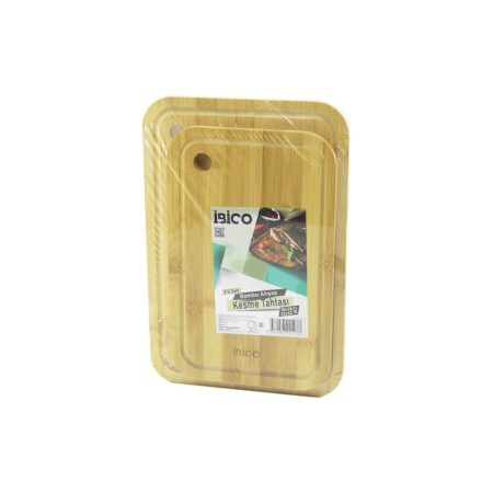 2PCS SETOVAL KENARLI - YUVARLAK DELİKLİ AHŞAP BAMBU KESİM PANOSU - KESME TAHTASI 18X28X1CM--22X32X1CM (4172)
