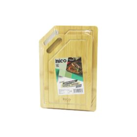 2PCS SETKIRIK KENARLI - OVAL DELİKLİ AHŞAP BAMBU KESİM PANOSU - KESME TAHTASI 18X28X1CM--22X32X1CM (4172)