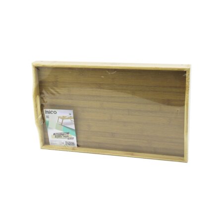 DİKDÖRTGEN=30X50CM  AÇ KAPA AYAKLI = 20CM AHŞAP BAMBU SUNUM TEPSİ (4172)