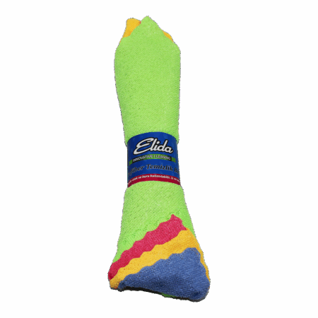 4 PARÇA  DÜRÜM YUVARLAK SARIM MİKROFİBER TEMİZLİK BEZİ (4172)