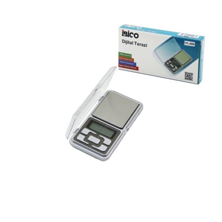 MİNİ=6X12CM HASSAS TARTI - TERAZİ 300GR/0.01GR ŞEFFAF PLS.KAPAKLI - PİLLİ= 2PCS İNCE (4172)