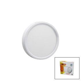 NİSALUCE EPL-18SÜ 18W BEYAZ METAL KASA SIVA ÜSTÜ YUVARLAK LED SLİM PANEL 1260LM BEYAZ=6500K 30.000 SAAT ÖMÜR (4172)