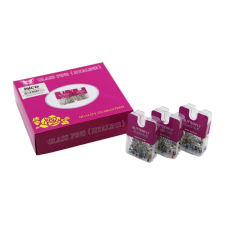 GLASS PINS HYALINE BUTTERFLY 1200 ADET RENKLİ TOPLU BAŞÖRTÜ İĞNESİ ŞEFFAF PLASTİK ASKILIKLI KUTULU (4172)