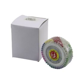 YUVARLAK DİSK STANDLI 1440 ADET RENKLİ TOPLU BAŞÖRTÜ İĞNESİ (4172)