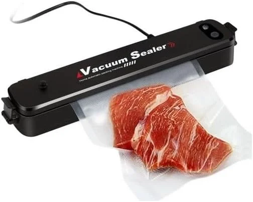 Vacuum Sealer Ev Tipi Vakumlama ve Yapıştırma Makinesi + 10 Adet Vakum Poşeti (4172) - Görsel 3