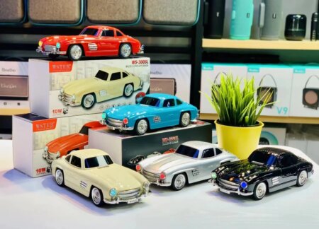 WS-300SL Klasik Benz Model 10W Bluetooth Hoparlör Fm Radyo USB (4172)