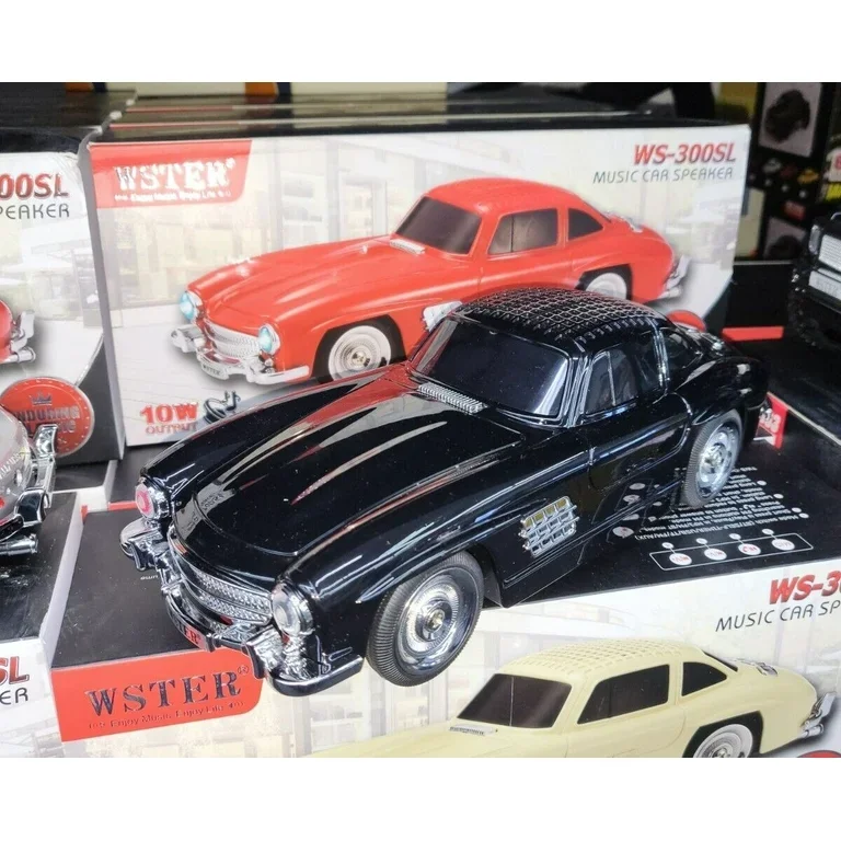 WS-300SL Klasik Benz Model 10W Bluetooth Hoparlör Fm Radyo USB (4172) - Görsel 2