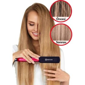 Seramik Kaplı Pembe Detay Saç Düzleştirici (4172)