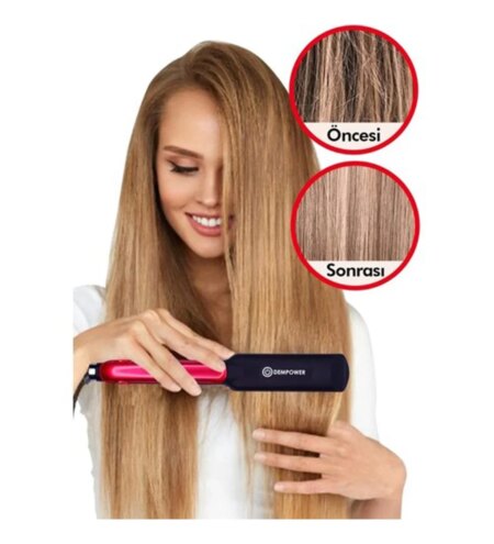 Seramik Kaplı Pembe Detay Saç Düzleştirici (4172)