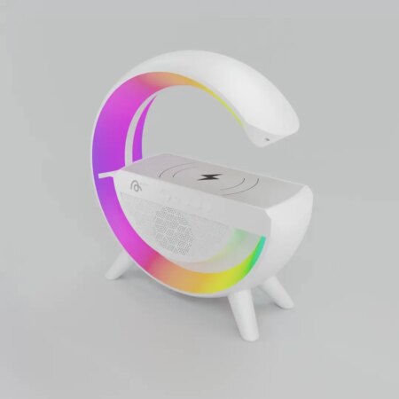 Kablosuz, Usb Bağlantılı, Ekstra Uzun Pil Ömürlü, 7 Renk Seçenekli Ambiyans Işığı,Telefon Şarj Standı BT2301 (4172)