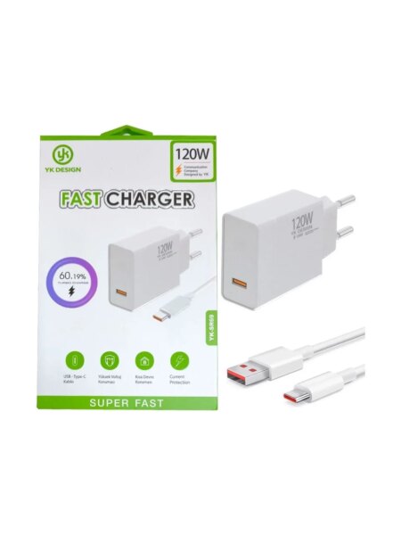 120W Süper Hızlı Şarj Cihazı - USB Type-C (4172)