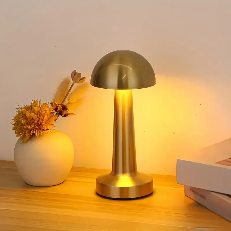 Şarjlı Masa Lambası Mantar Lamba (4172) - Görsel 3