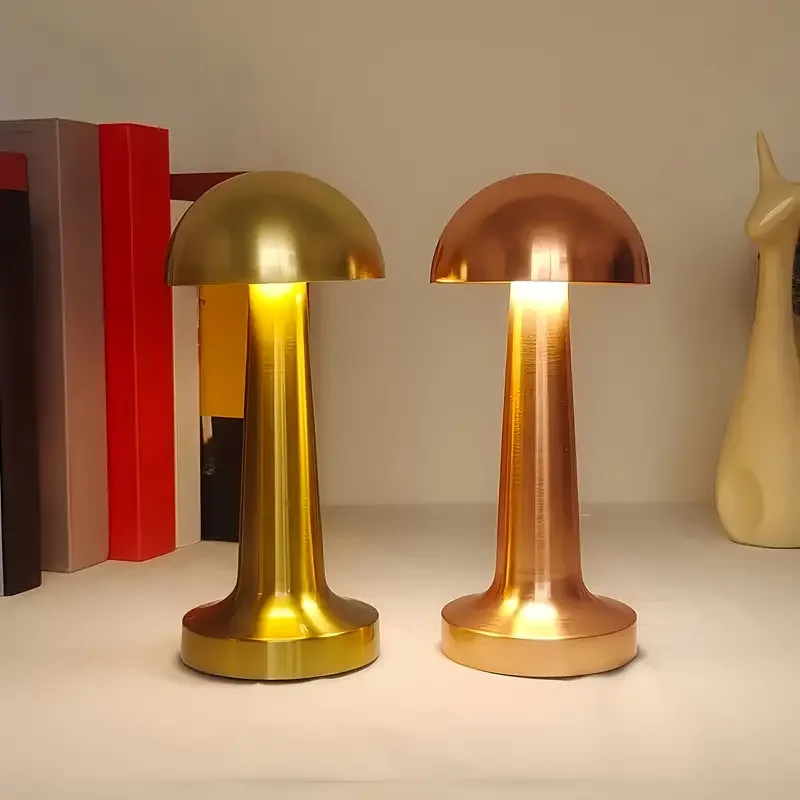 Şarjlı Masa Lambası Mantar Lamba (4172) - Görsel 4