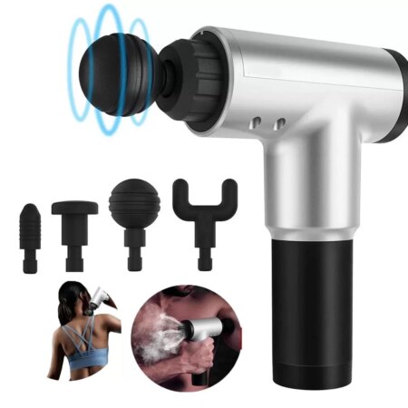 Kablosuz Adaptörlü Masaj Tabancası – Şarjlı Masaj Tabancası KH-320 (4172)