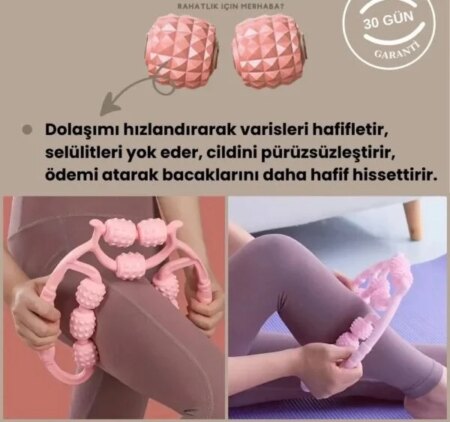 9 Tekerlekli Yoga Fitness Silindiri (Roller) (4172)