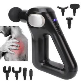 Gri LCD Sporcu Egzersiz Masaj Aleti 8 Başlıklı KH-750 (4172)