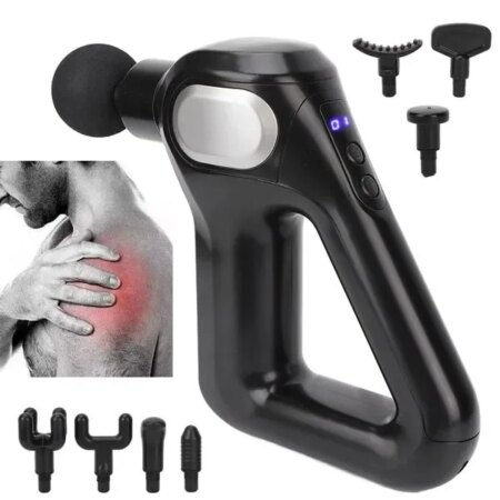 Gri LCD Sporcu Egzersiz Masaj Aleti 8 Başlıklı KH-750 (4172)