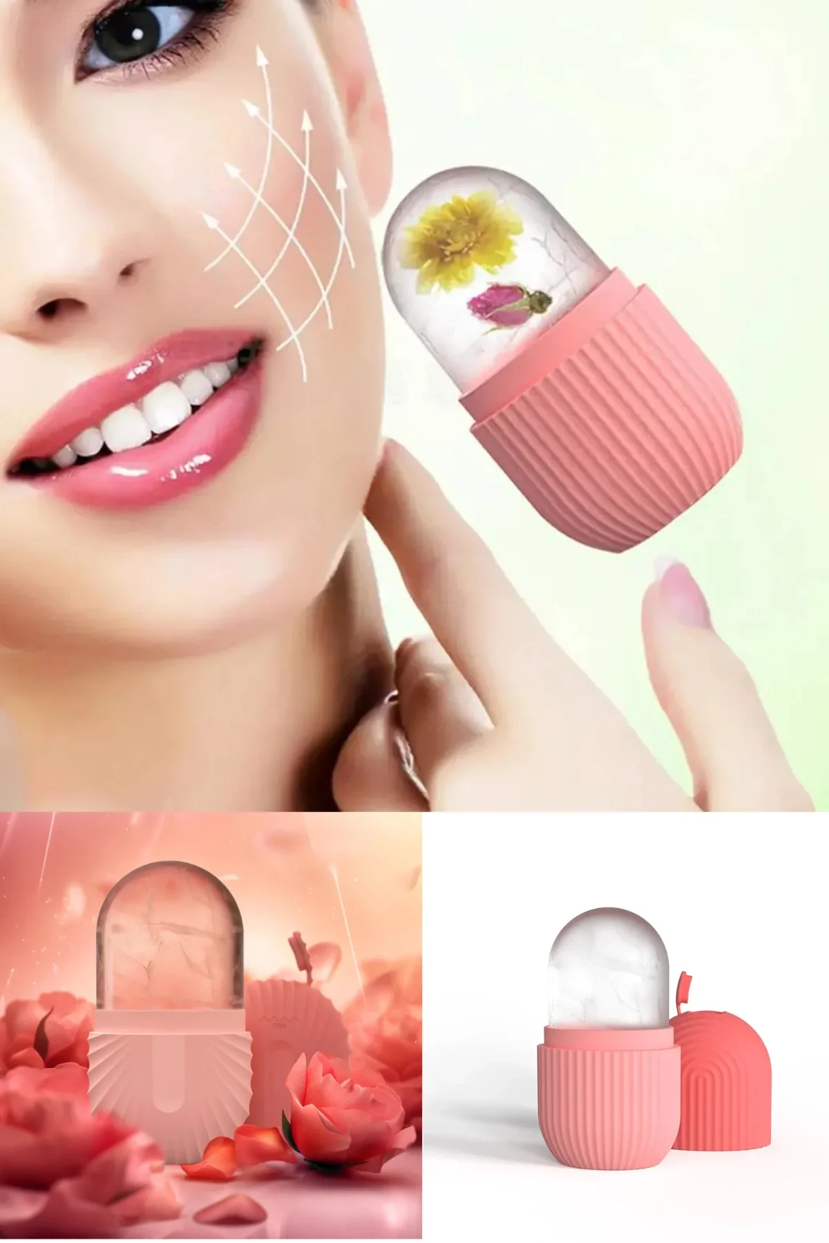 Ice Roller Buz Silindiri Terapi Etkili Yüz Masaj Ve Cilt Bakım Aleti (4172) - Görsel 4