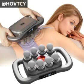 8 Başlıklı Şarjlı Isıtmalı Masaj Aleti (4172)