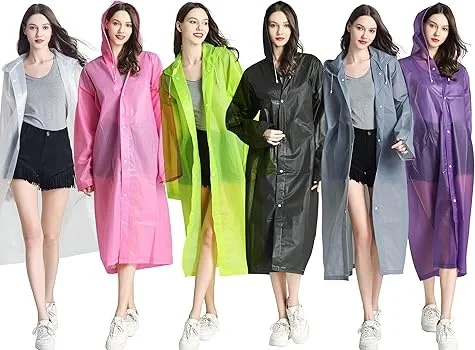 Kadın Erkek Yağmurluk Kapüşonlu Çıtçıtlı Eva Raincoat (4172) - Görsel 2