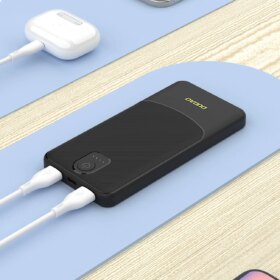Powerbank Dudao K10 10000mAh 2.4A 2 x USB-A - Siyah (4172)