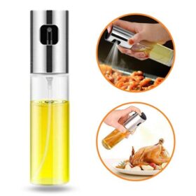 100ml Kapasiteli Şeffaf Spreyli Yağdanlık Sosluk Yağ Püskürtücü Yağ Şişesi (4172)