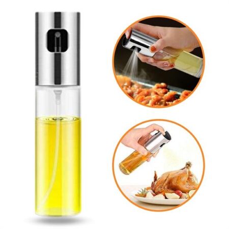 100ml Kapasiteli Şeffaf Spreyli Yağdanlık Sosluk Yağ Püskürtücü Yağ Şişesi (4172)