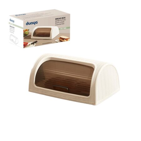 KAR BEYAZ EKMEK DOLABI KUTULU SÜRGÜLÜ KAPAK 420X274X180MM (4172)