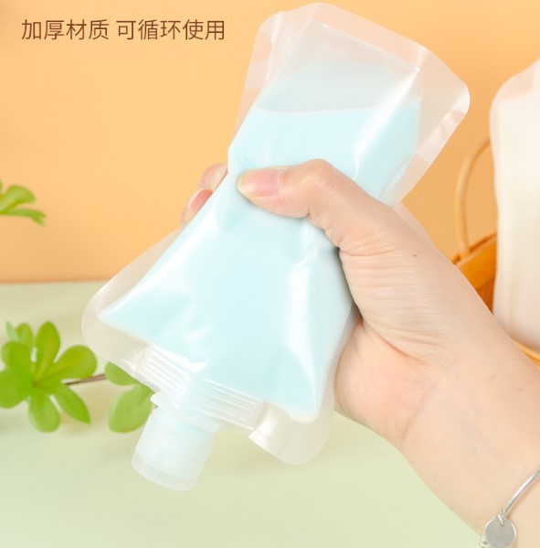 3 Adet 100ml Krem Şampuan Kabı Tekrar Kullanılabilir Set (4172) - Görsel 3