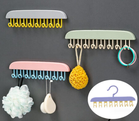 8 Kancalı Çok Amaçlı Yapışkanlı Askı (4172)