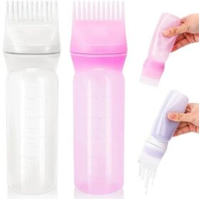 Taraklı Saç Boyama ve Bakım Yağı Uygulama Şişesi (4172)