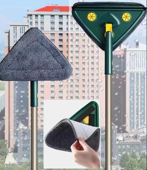 2 Bezli Üçgen Çek Çekli Mop Islak Mendil Uyumlu 150 cm (4172)