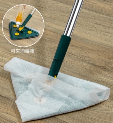 2 Bezli Üçgen Çek Çekli Mop Islak Mendil Uyumlu 150 cm (4172) - Görsel 3
