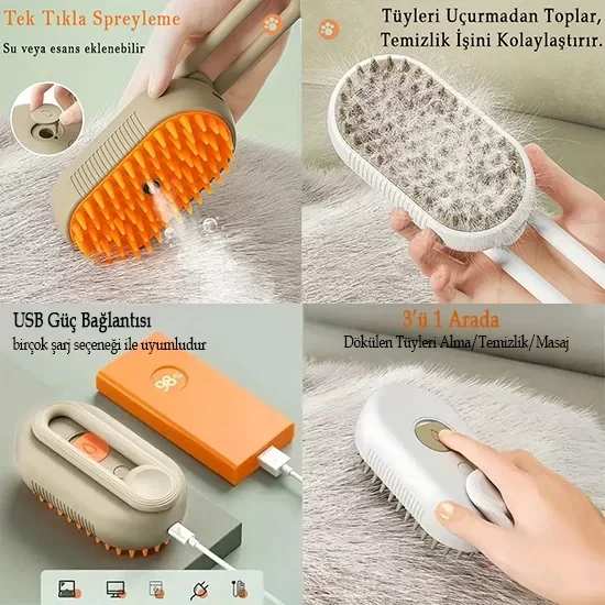 Saplı Buharlı Kedi Tarağı (4172) - Görsel 2