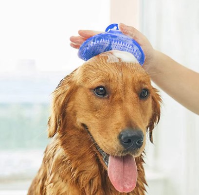 Hayvan Tüy Toplama Yıkama ve Köşe Kaşınma Silikon Fırçası (4172) - Görsel 2