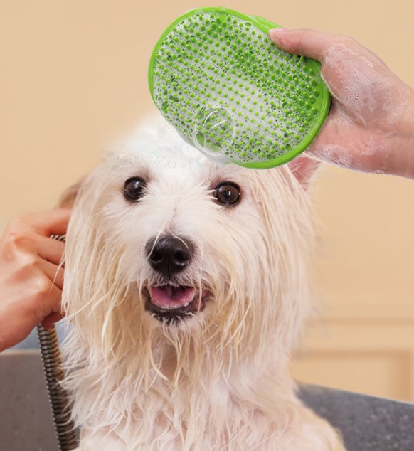 Hayvan Tüy Toplama Yıkama ve Köşe Kaşınma Silikon Fırçası (4172) - Görsel 3