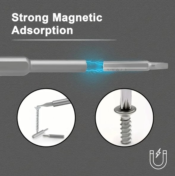 25 Parça Çok Fonksiyonlu Hassas Tornavida Seti (4172) - Görsel 2