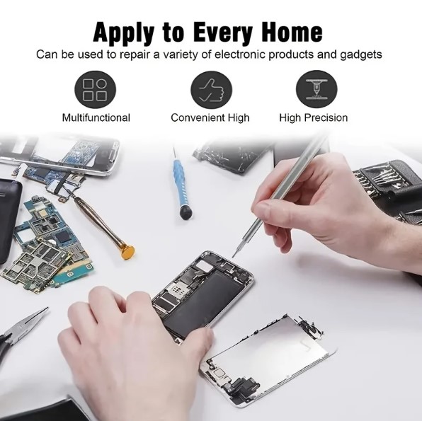 25 Parça Çok Fonksiyonlu Hassas Tornavida Seti (4172) - Görsel 3