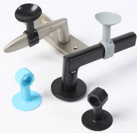 Vantuzlu Geçmeli Kapı Kolu Stoper 4lü Set Beyaz (4172) - Görsel 3