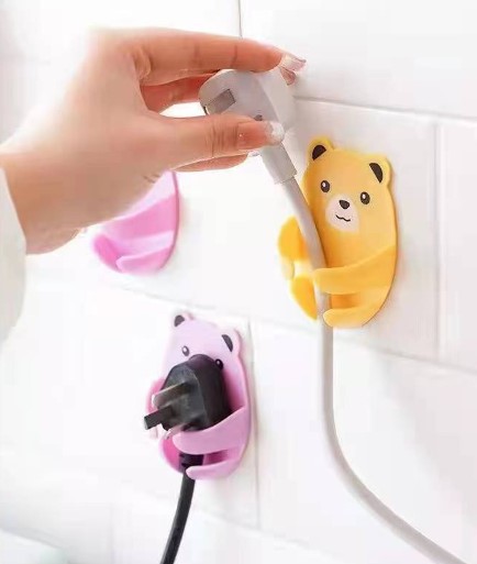 Ayıcık Desenli Çok Amaçlı 4 lü Fiş Tutucu (4172)